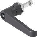 L-handle square 7, Zinc die black powder-coated