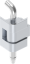180° Scharnier mit Edelstahl-Stift, GD-Zn verchromt
