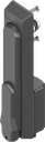 Swinghandle with insert square 8 slotted, Polyamide GF black
