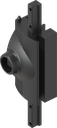 Latch for aluminium window with insert square 7, Zinc die black powder-coated