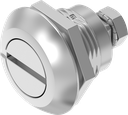 Compression latch with slot 2 x 4, Stainless steel AISI 316