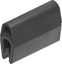 Sealing profile, self-clamping, Foam rubber EPDM; clamping profile PVC 70 ± 5 Shore A black