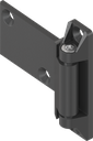 180° 3D Hinge, Zinc die black powder-coated