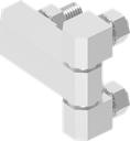 180° Hinge, Stainless steel AISI 316