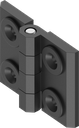 180° 2D-Scharnier, GD-Zn schwarz gepulvert