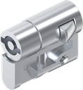 Profile half cylinder with insert double bit 5, Zinc die chrome-plated