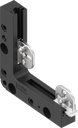 Corner guide inside the sealing, Polyamide black and zinc die