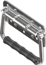 Chest handle with piano wire torsion spring, Stainless steel AISI 304